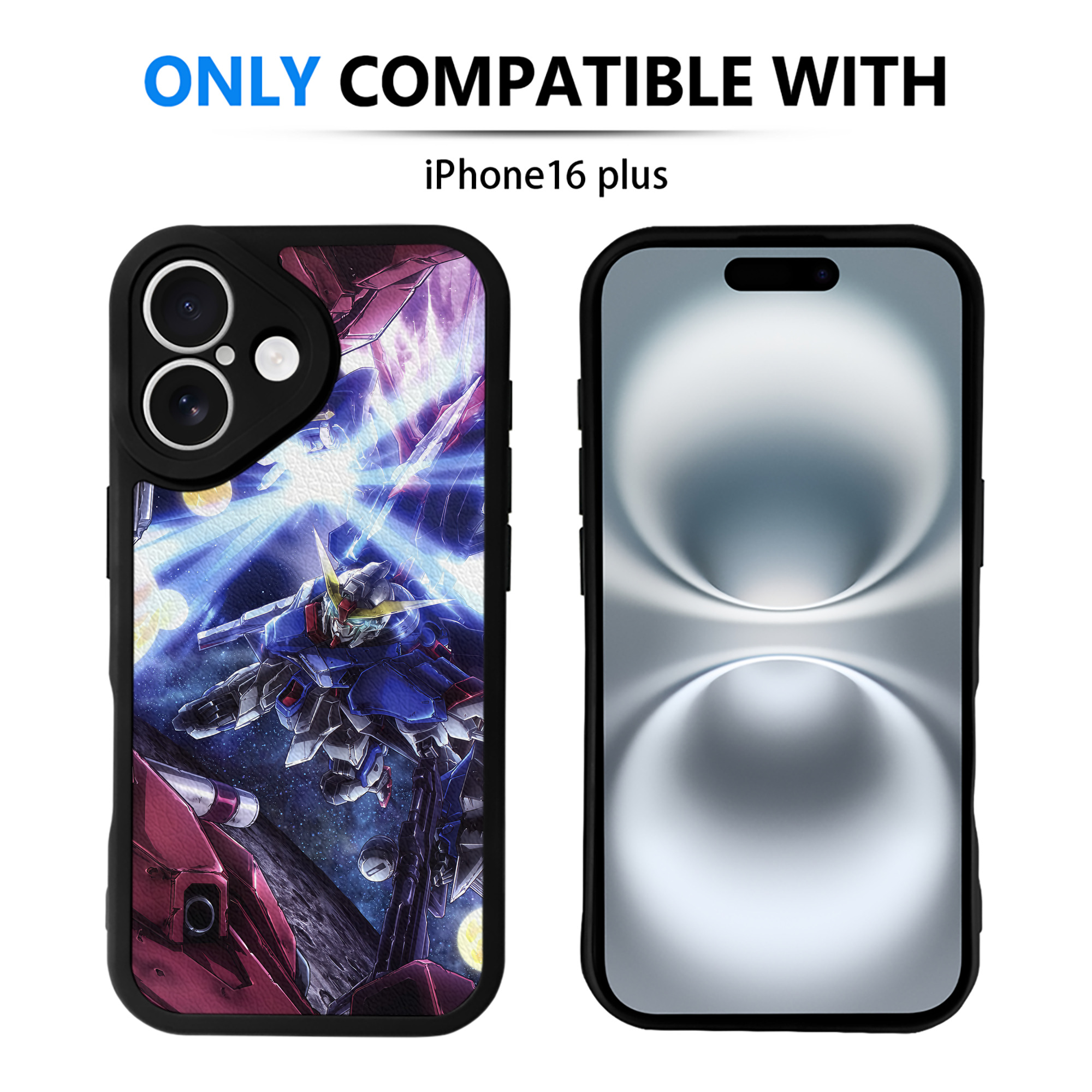 （画像用） 機動戦士ガンダム Mobile Suit Gundam 【iPhone 16シリーズ対応】シリコンスマホケース（レザー調） 材質：シリコン
